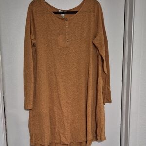 NWT Umgee Golden Brown Long Sleeve Dress